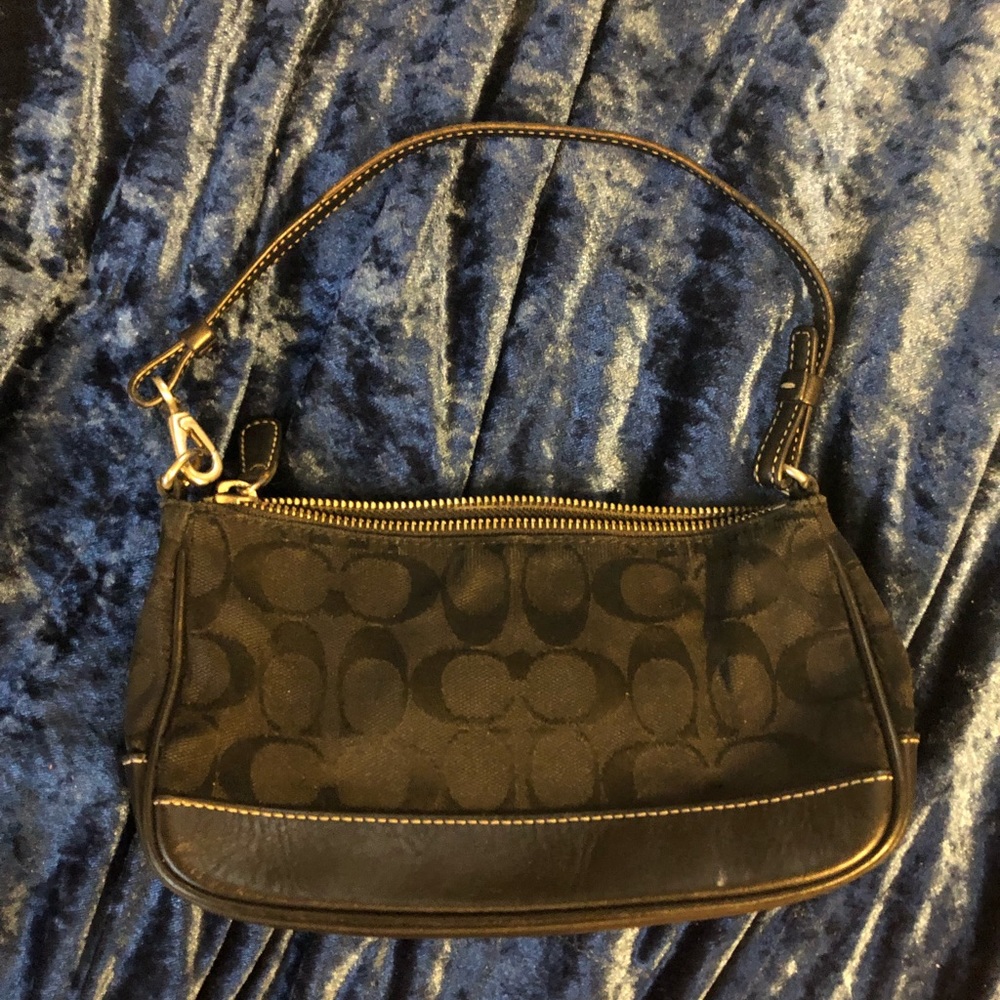 Black Coach mini shoulder bag